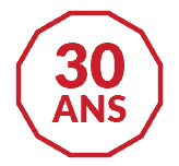 Icone 30 ans d'experience.